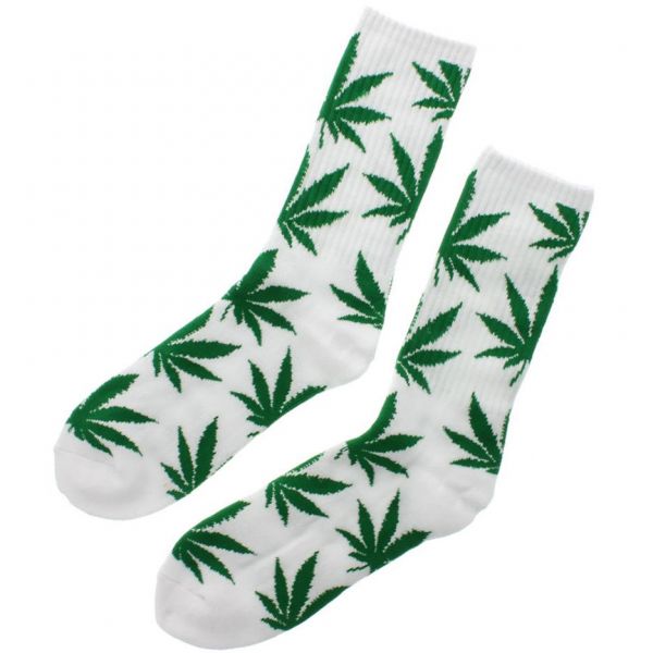 Meia HUF Branco c/ Verde