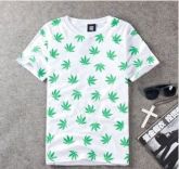 Camisa Weed Branco c/ Verde
