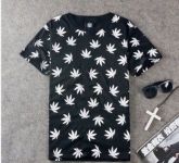 Camisa Weed Preto c/ Branco