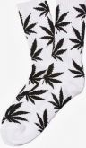 Meia HUF Branco c/ Preto